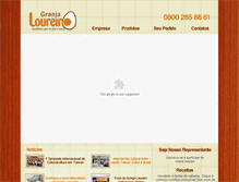 Tablet Screenshot of granjaloureiro.com.br